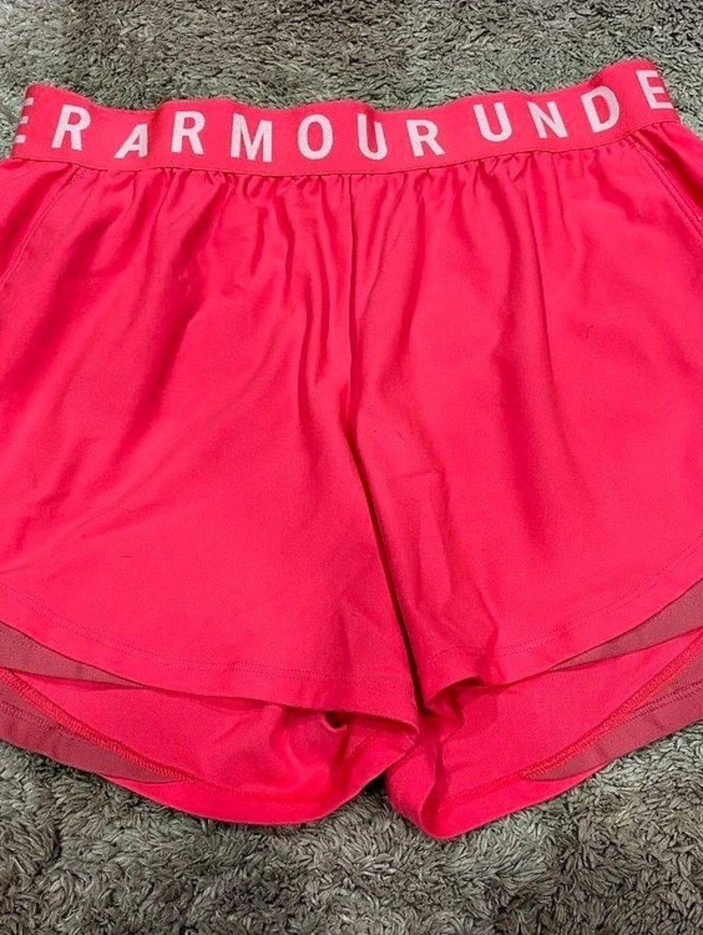 Under Armour Launch 2-in-1 Shorts Athletic Shorts Size Large Like New